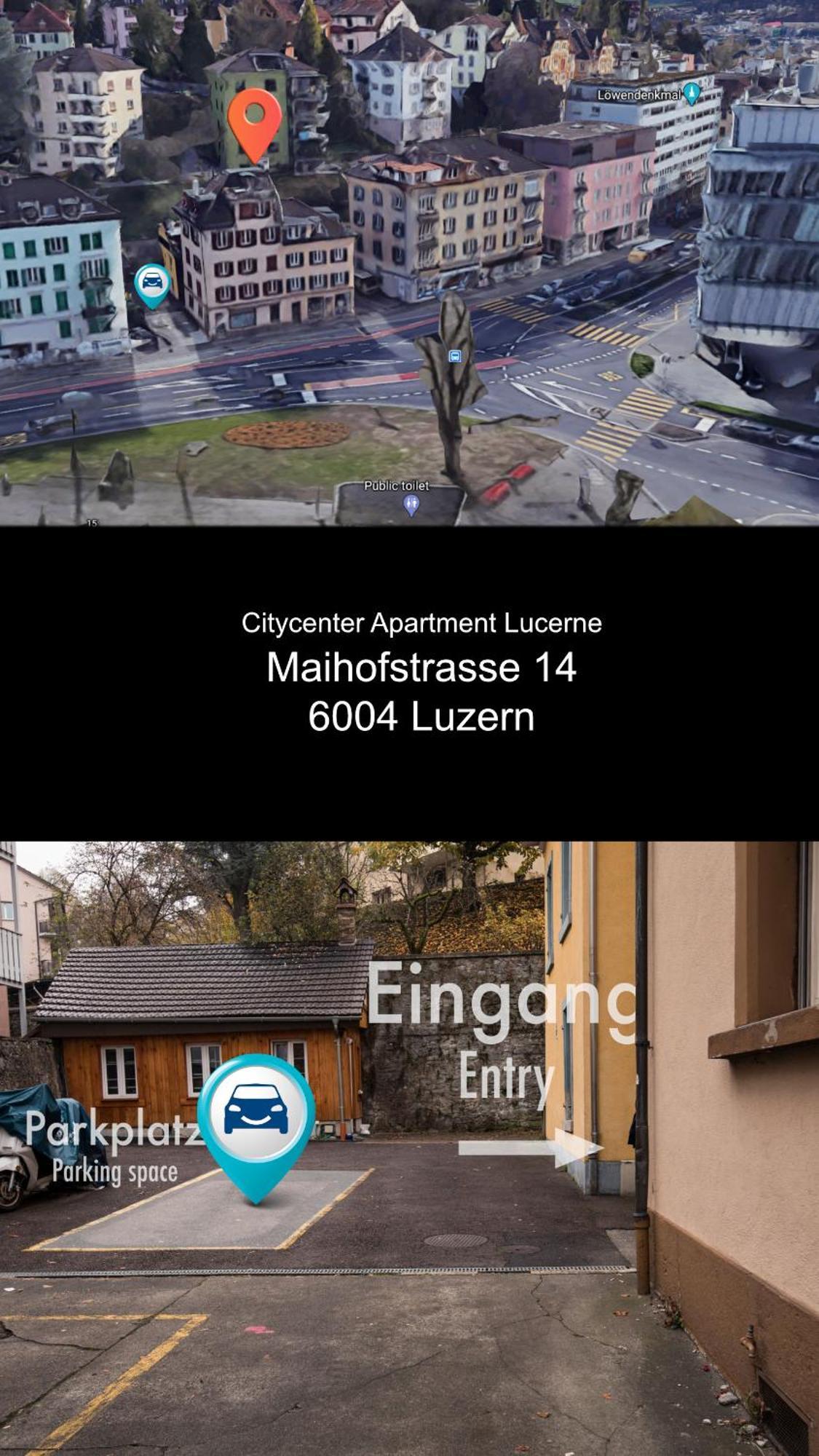 Citycenter Apartment With Parking Lucerne Ngoại thất bức ảnh